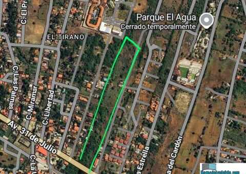 Terreno en El Tirano, fte Playa Cardon